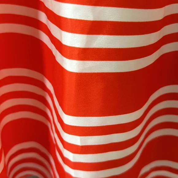 J. Crew Orange and White Dress - Picture 5 of 12